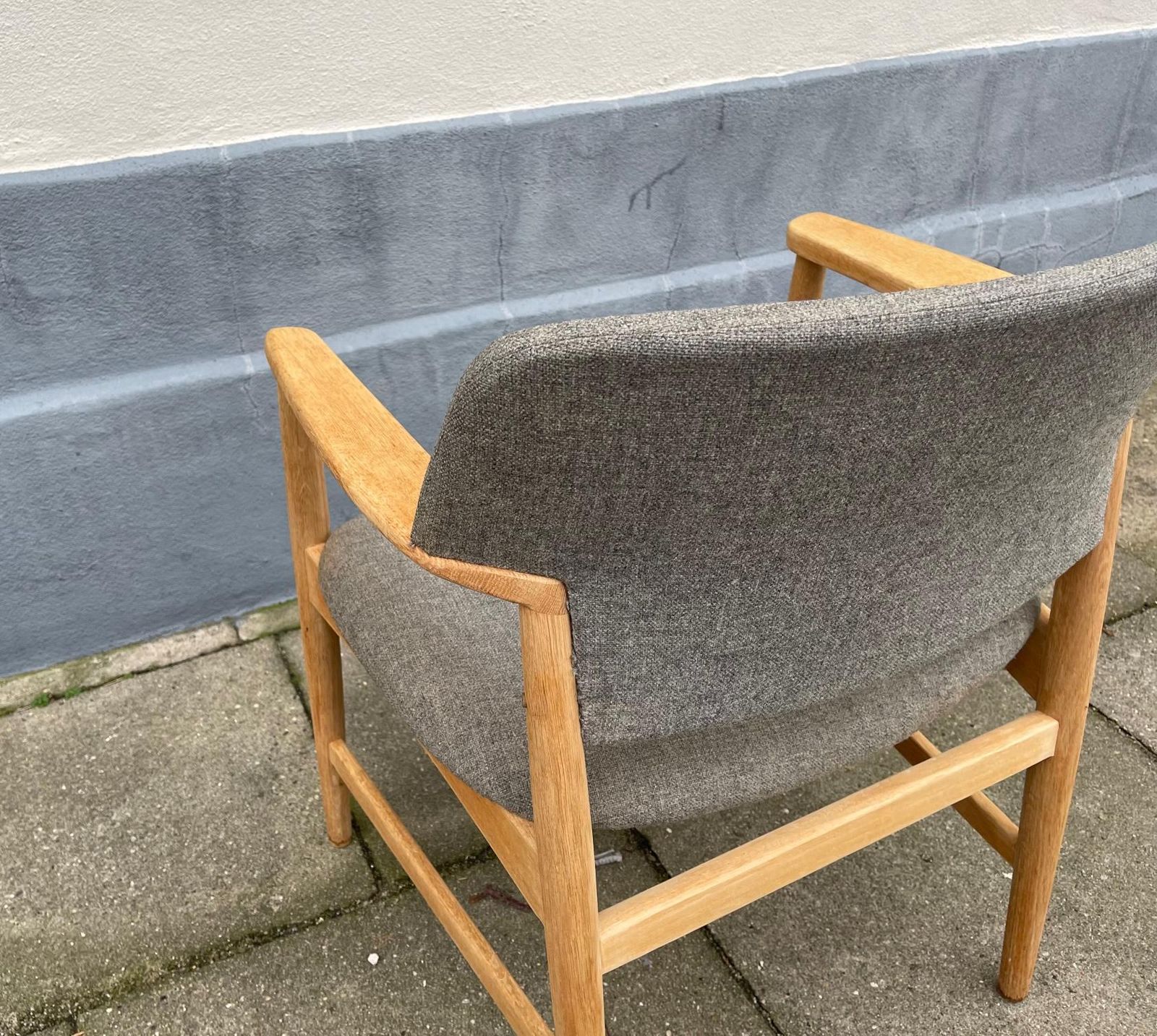 Armchair In Oak By Aksel Bender Madsen For Fritz Hansen 1960s photo 1264.0