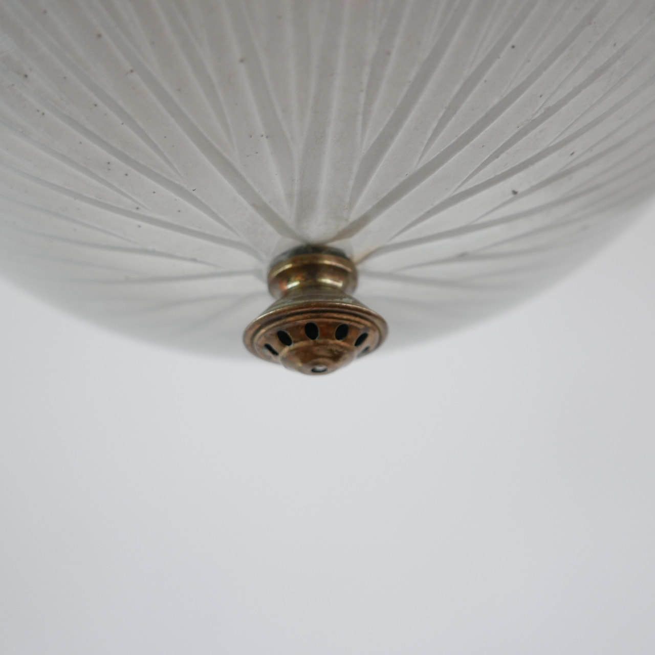 Antique French Holophane Pendant Light photo vinterior