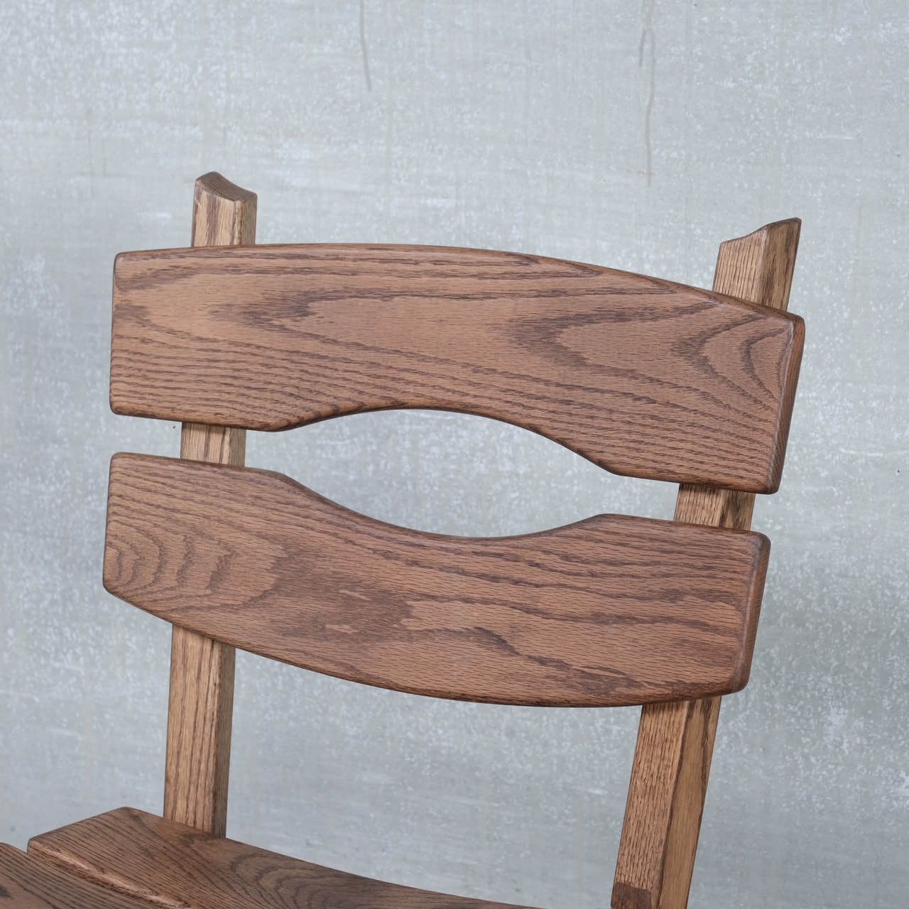 photo furniture Brutalist Mid Century Low Wooden Lounge Chairs (7)