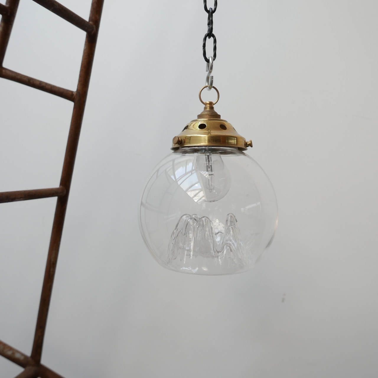 Mid Century Italian Blown Glass  Mountain Pendant Lights (4) photo buy