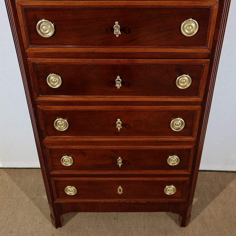 Furniture Small Semainier In Mahogany,  Louis XVI Period, 18th Century photo
