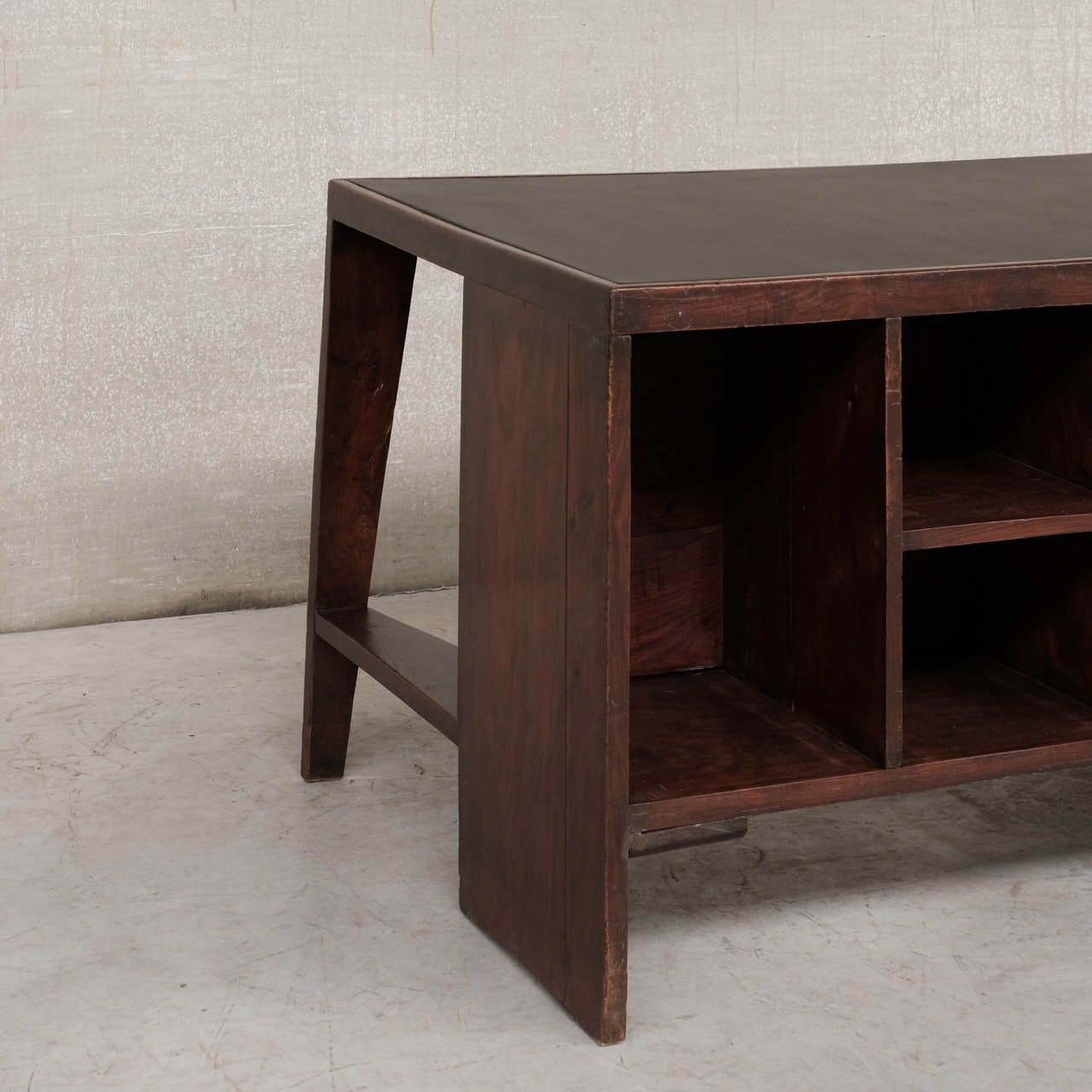 Pierre Jeanneret Pigeonhole Mid Century Desk Pj Bu 02 A photo for sale