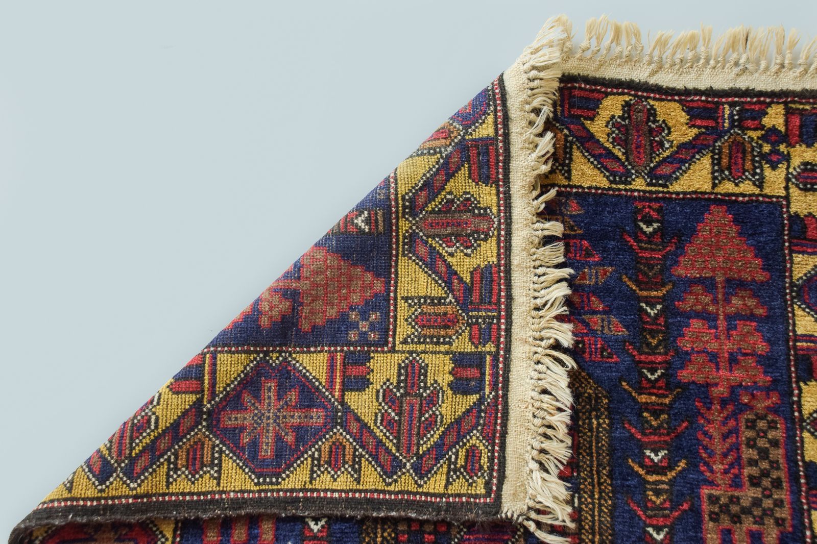 Textiel Interessant Handgeweven Tribaal Vloerkleed photo