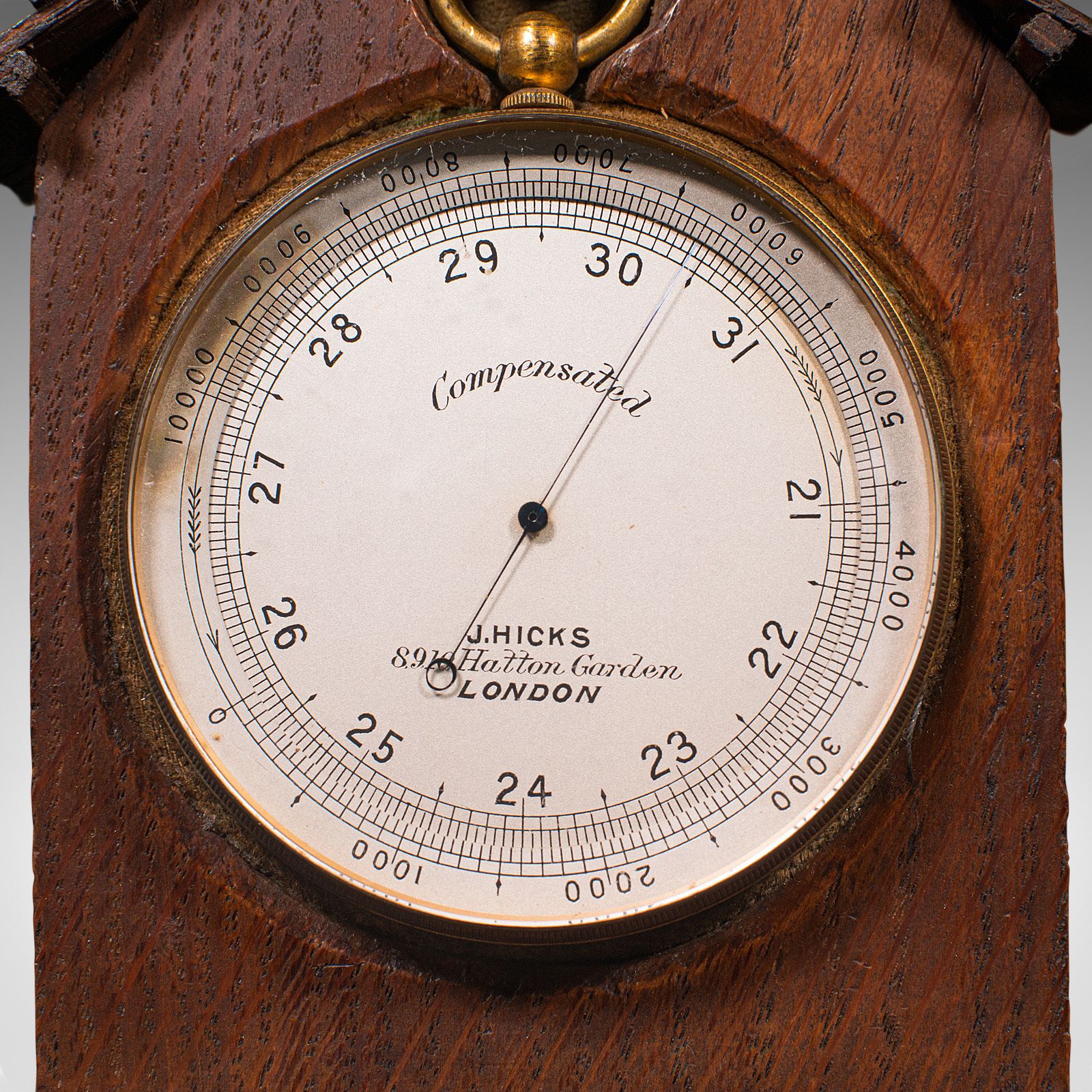 Antique Barometer Altimeter, English, Explorer's Instrument, Hicks photo buy