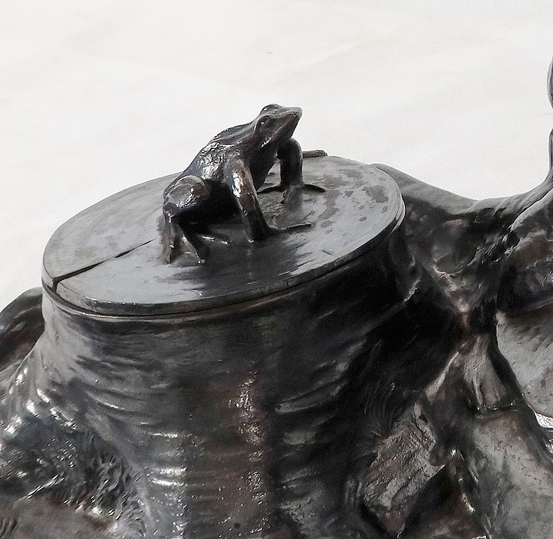 photo vinterior Pewter Inkwell, Art Nouveau Period – 1900