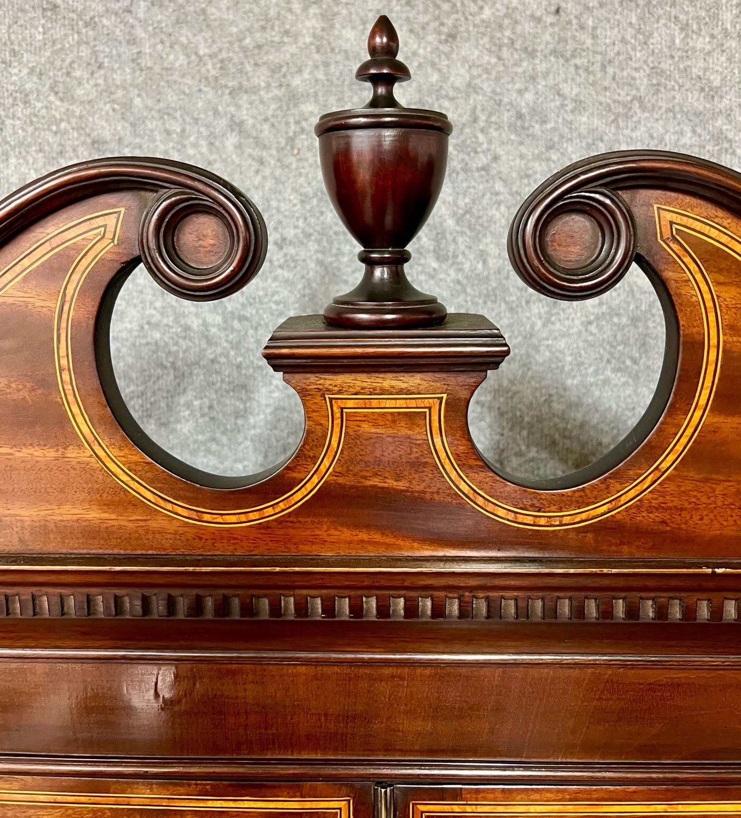 Antique Sheraton Revival Inlaid Cabinet photo vintage