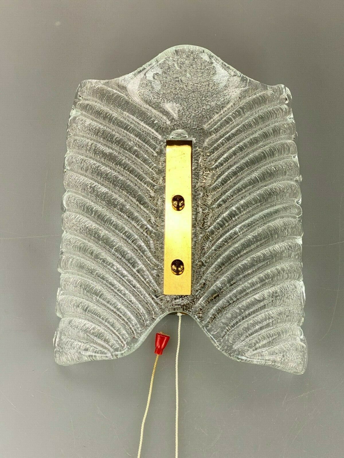 60er 70er Jahre Lampe Leuchte Wandlampe Wall Lampe Ice Glas Space Age Design photo furniture