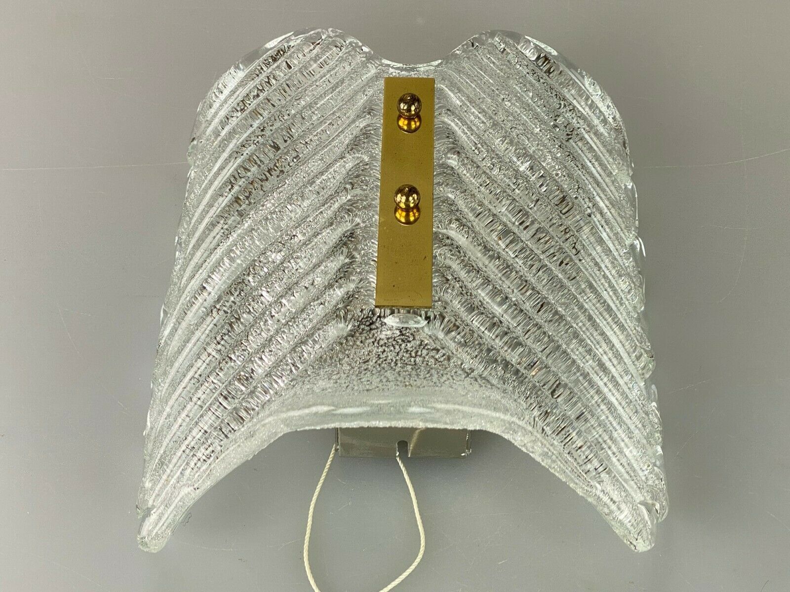 60er 70er Jahre Lampe Leuchte Wandlampe Wall Lampe Ice Glas Space Age Design photo vinterior