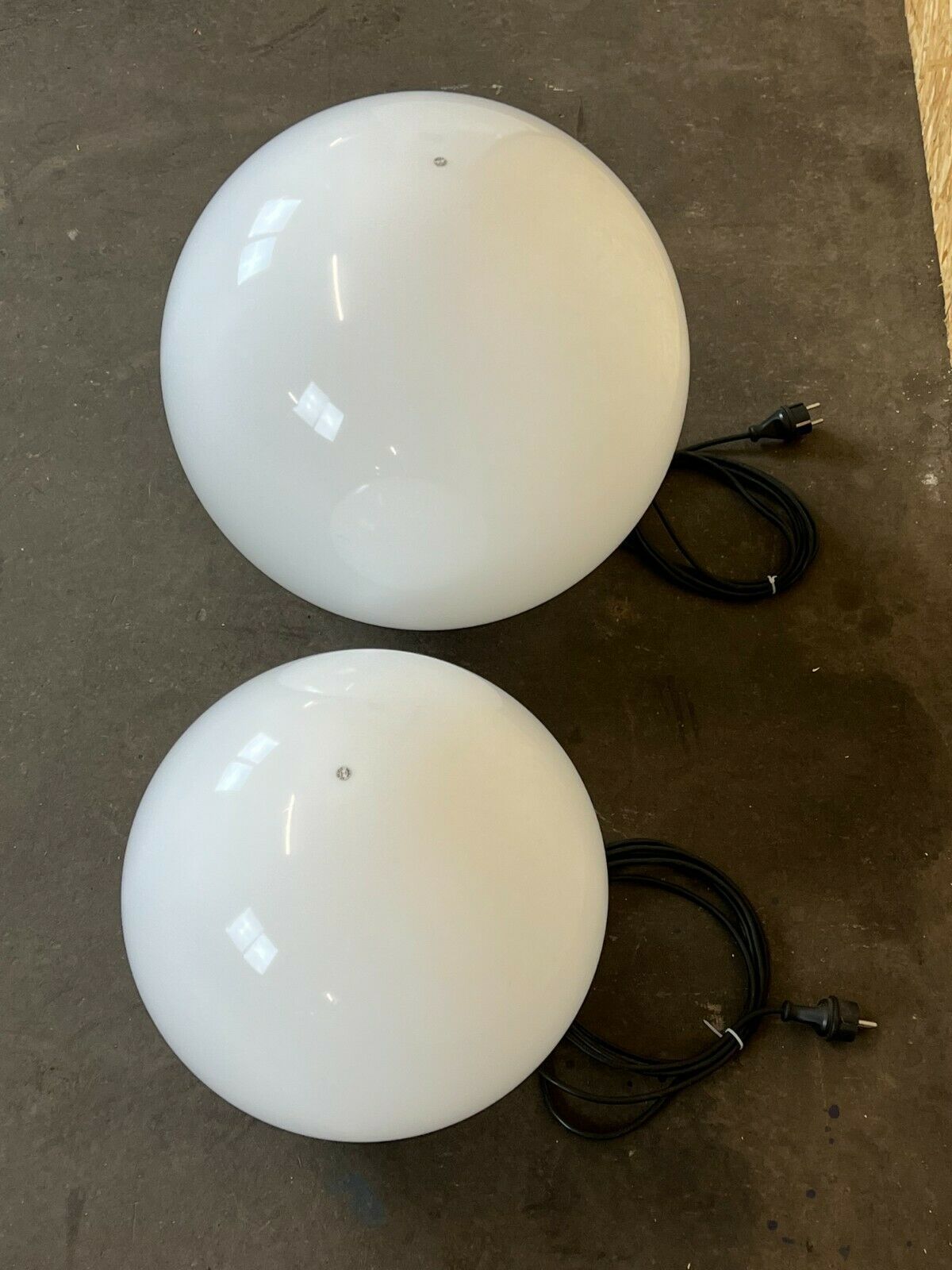 2x 60s 70s Ball Lamp Floor Lamp Acrilico Pmma Made In Italy Design photo vinterior