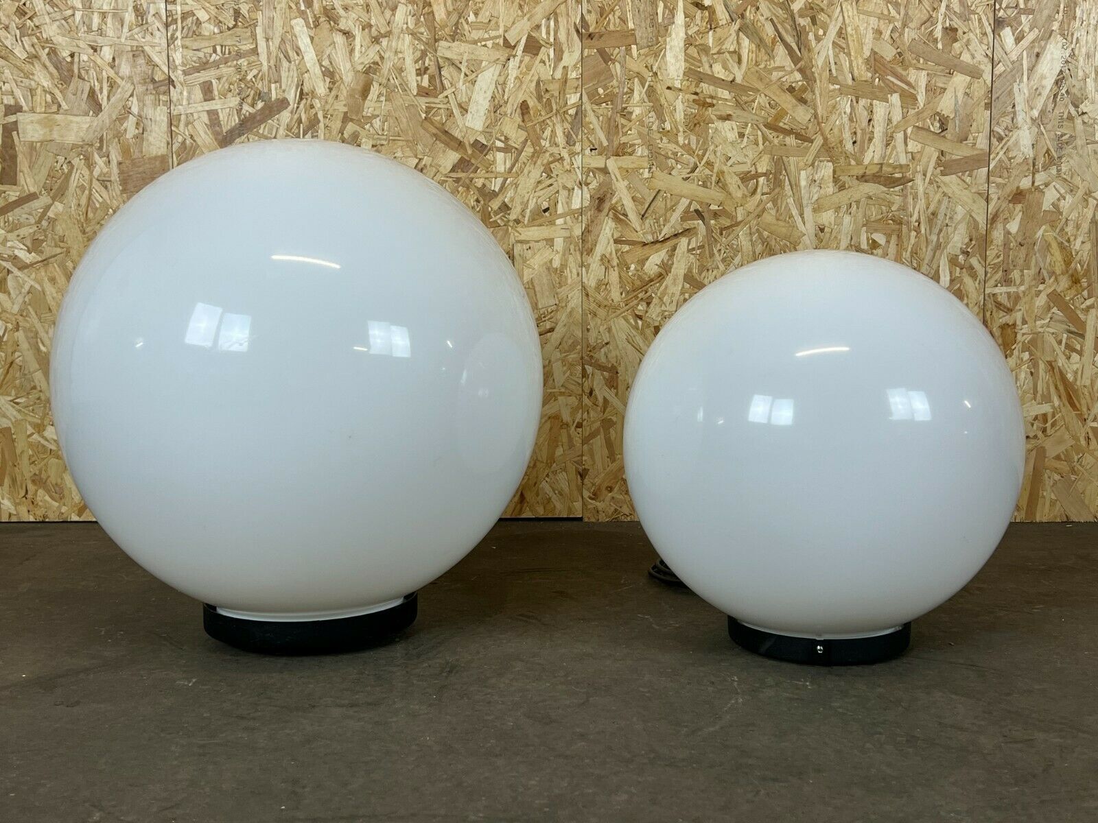 photo furniture 2x 60s 70s Ball Lamp Floor Lamp Acrilico Pmma Made In Italy Design