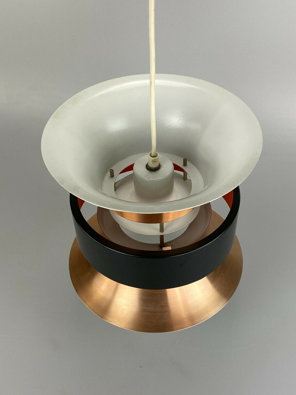 70s Lamp Light Hanging Lamp Ceiling Lamp Metal Space Age Design Veb 60s photo vinterior