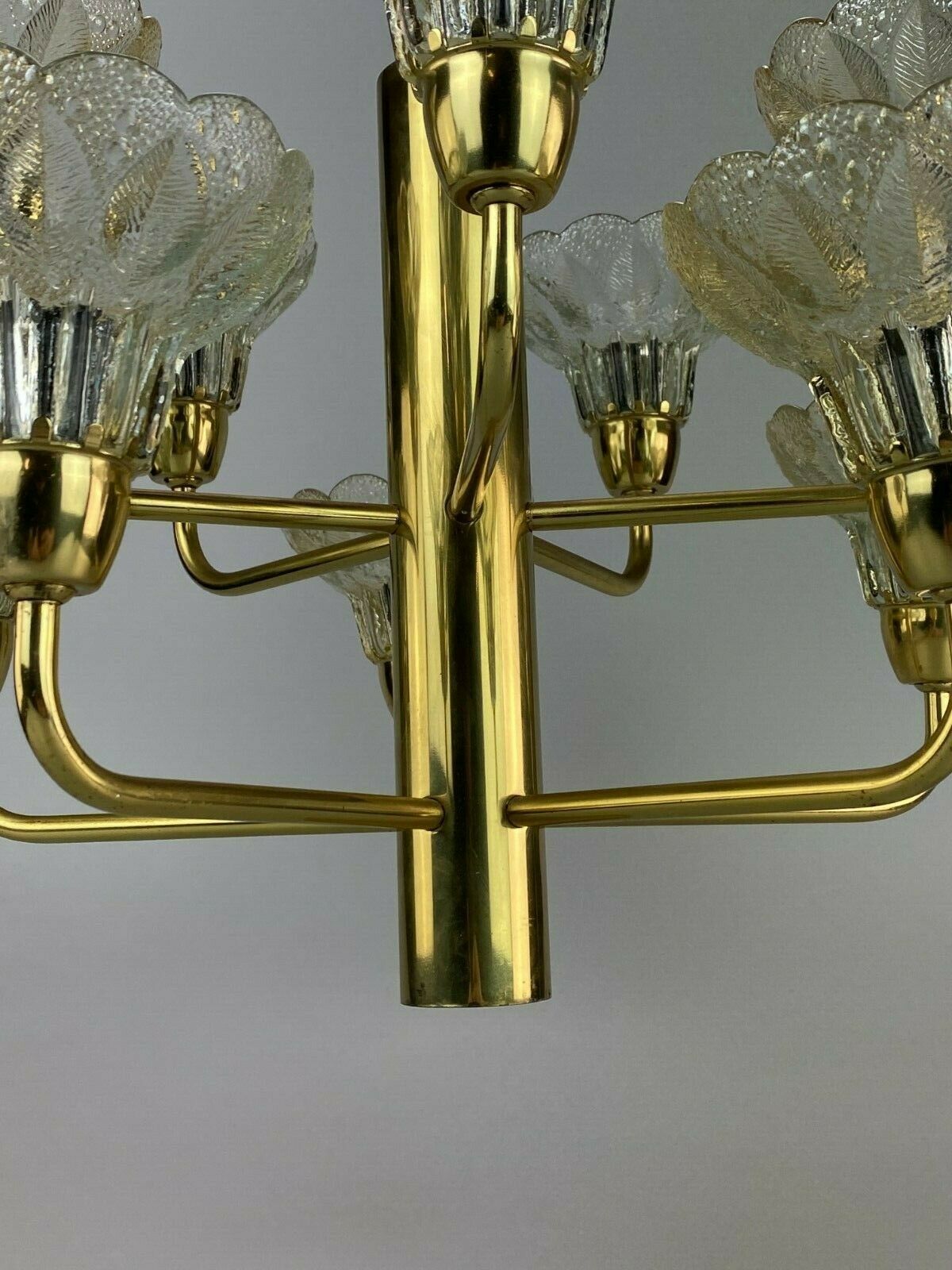 60s 70s Lamp Fixture Ceiling Lamp Chandelier Chandelier Glass Space Age photo Lighting