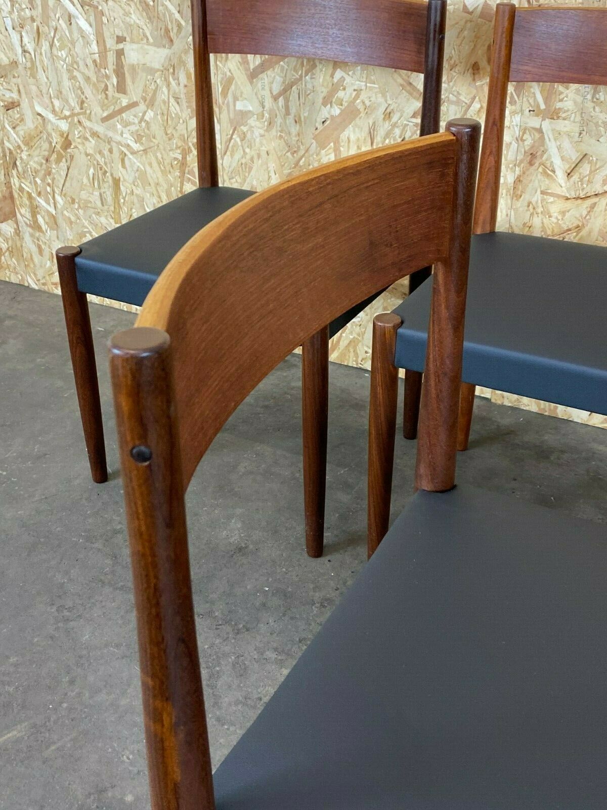 photo vintage 4x 60s 70s Teak Chairs Dining Chair Chair Poul M. Volther Frem Røjle