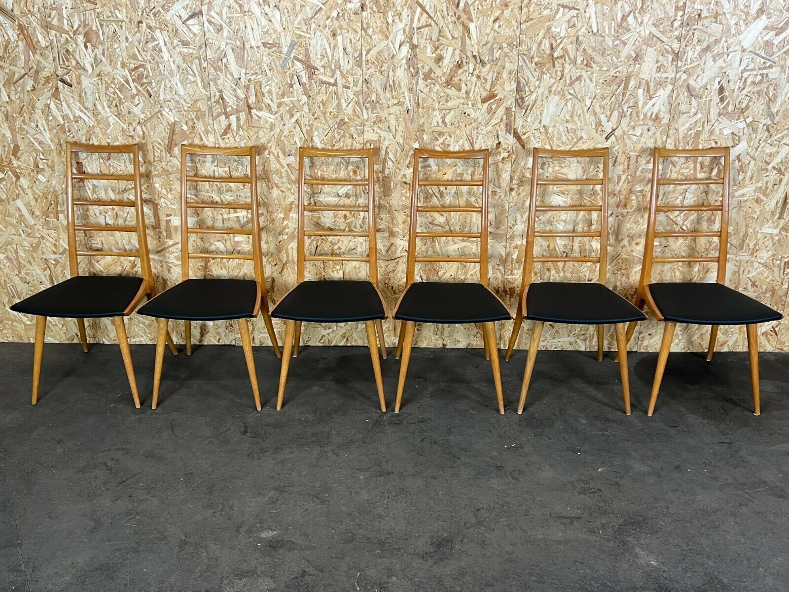 6x 60s 70s Chairs Chair Dining Chair Dining Chairs Danish Design 60s photo furniture