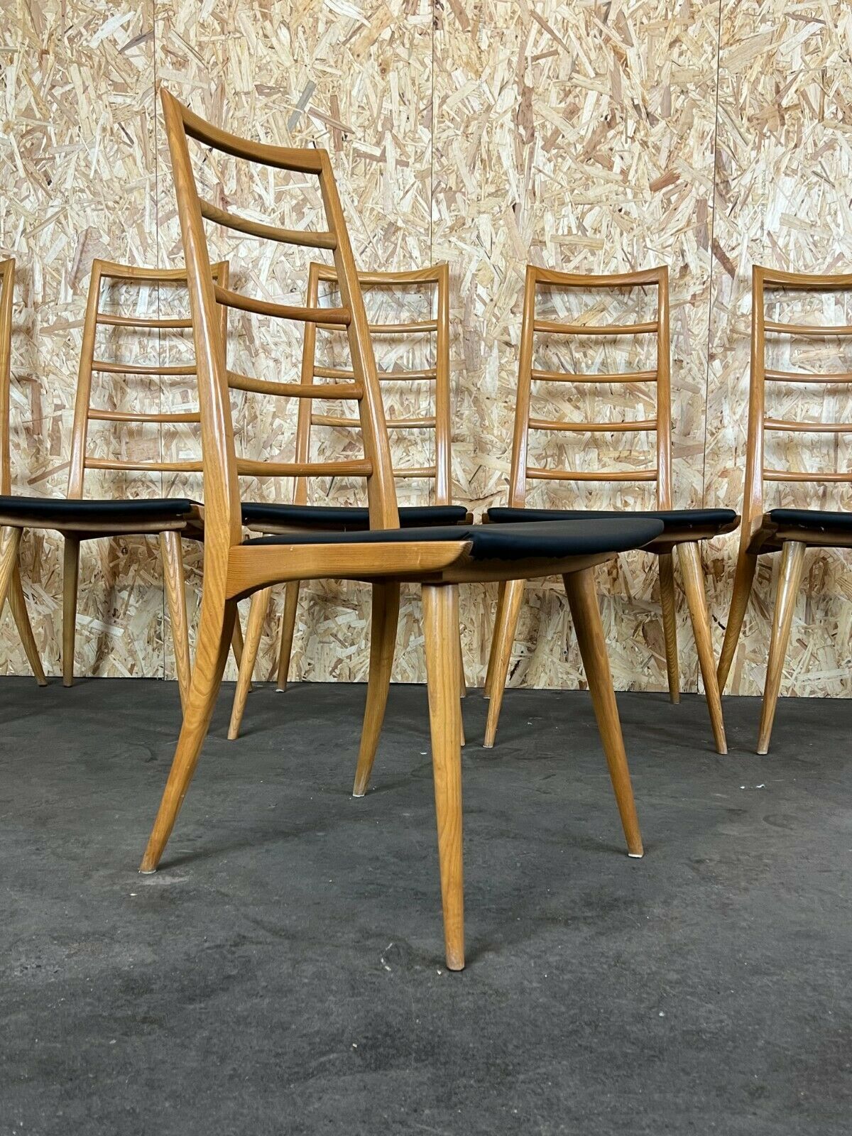 6x 60s 70s Chairs Chair Dining Chair Dining Chairs Danish Design 60s photo vinterior