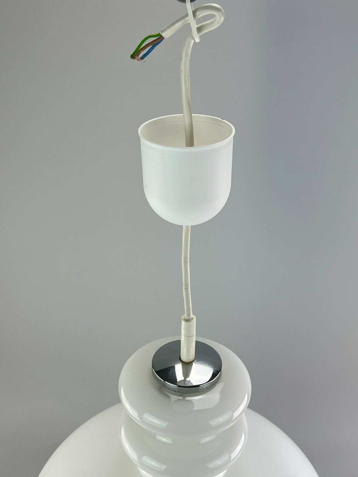 Xl 60s 70s Peill & Putzler Hanging Lamp Ceiling Lamp Glass Space Design photo vinterior