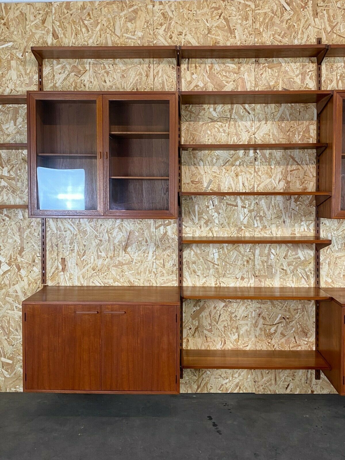 60s 70s Teak Teak Shelf Wall Unit Kai Kristiansen Danish Design photo for sale