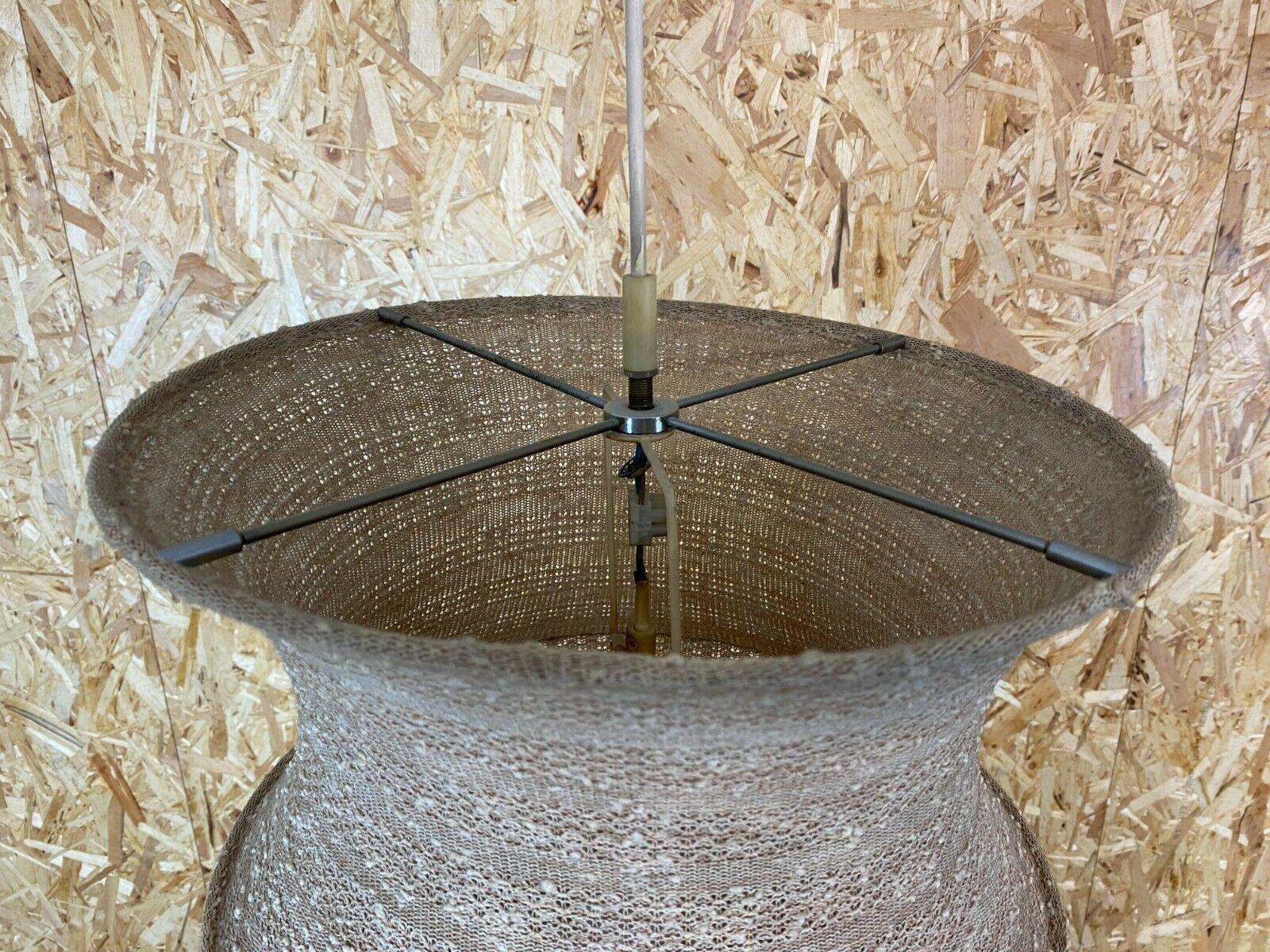 1073.0 60s 70s Xxl Lamp Light Pendant Lamp Hose Lamp Fabric Fabric photo