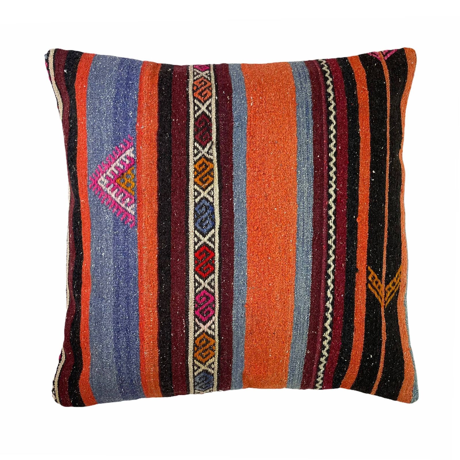 Kilim Pillow 60 X 60 Cm Tapis Kelim Kilim Pillow Cover, Vintage Meditation Bench Kelim Teppich Boho Kilim Cushion Kilim Sofa Turkish Pillow