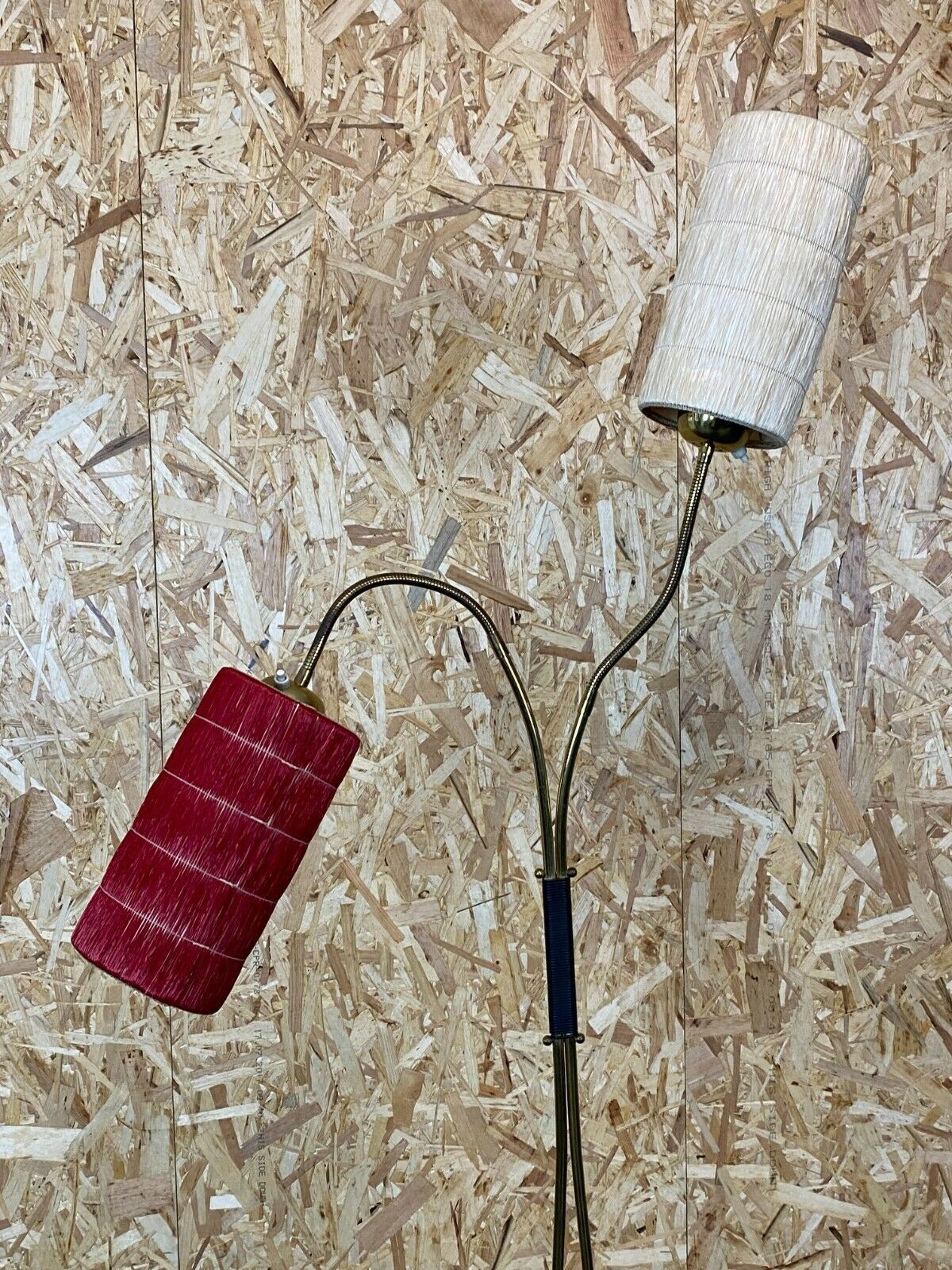50s 60s Lamp Light Floor Lamp Bag Lamp Mid Century Glass Design 50s photo furniture