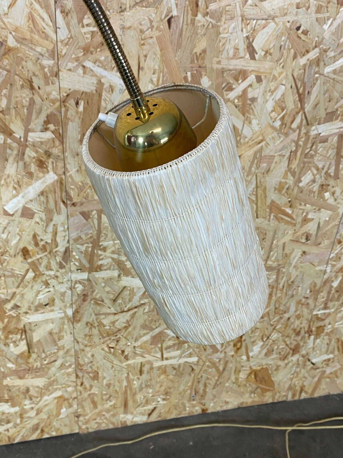 50s 60s Lamp Light Floor Lamp Bag Lamp Mid Century Glass Design 50s photo vintage