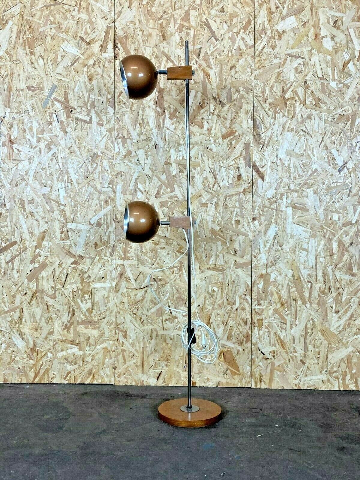 60s 70s Lamp Light Floor Lamp Temde Teak Space Age Design