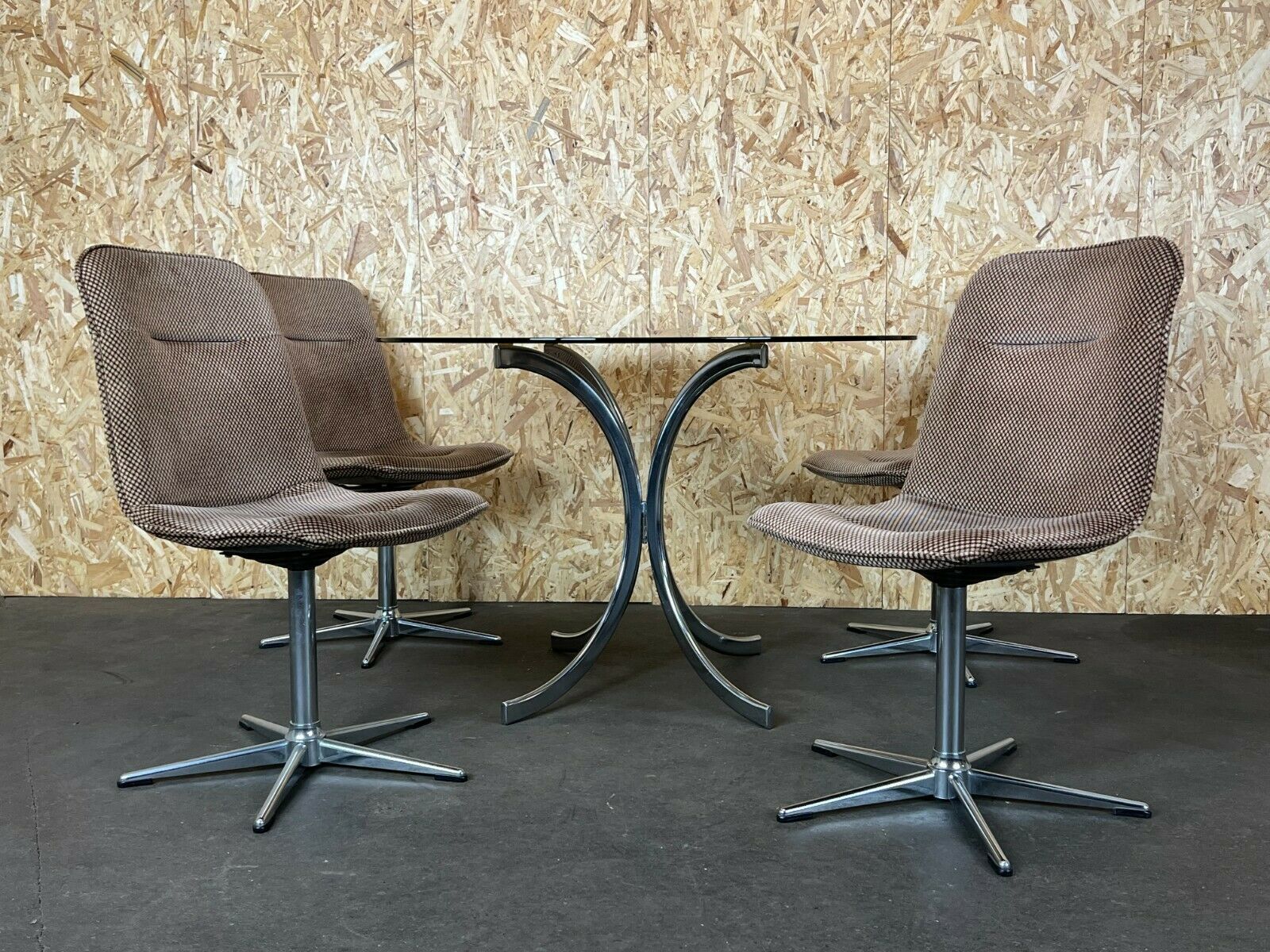 60s 70s 4x Chairs Chair & Table Dining Chairs Dining Table Design 60s photo furniture