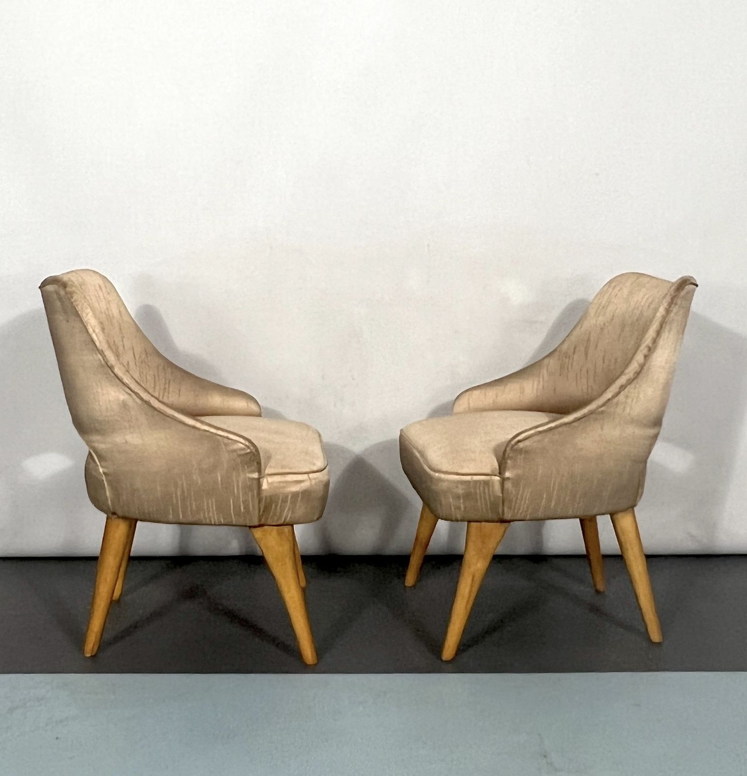 Italian Mid Century Bedroom Chairs From 50s. Set Of Two photo Furniture