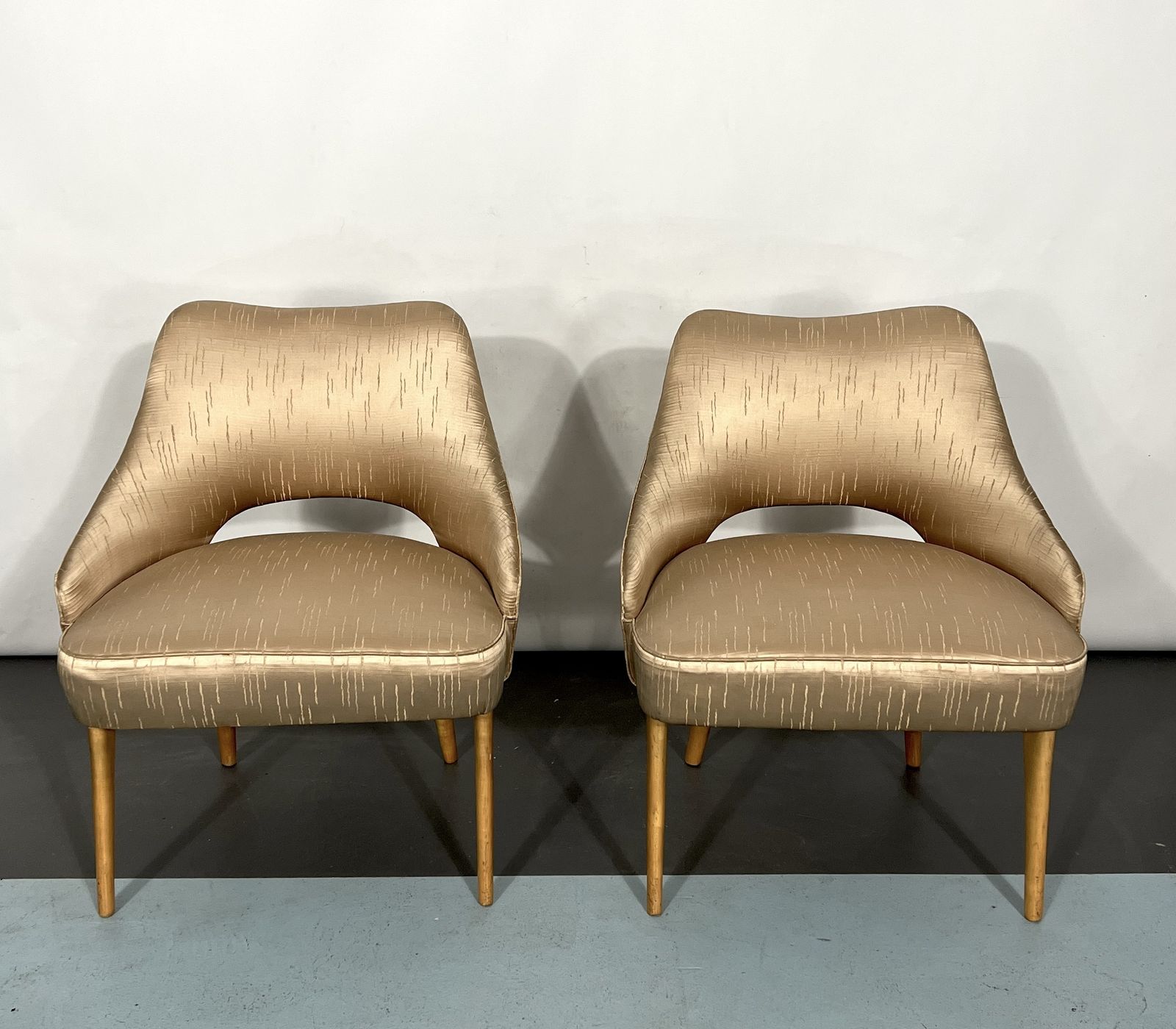 Italian Mid Century Bedroom Chairs From 50s. Set Of Two photo 1842.1