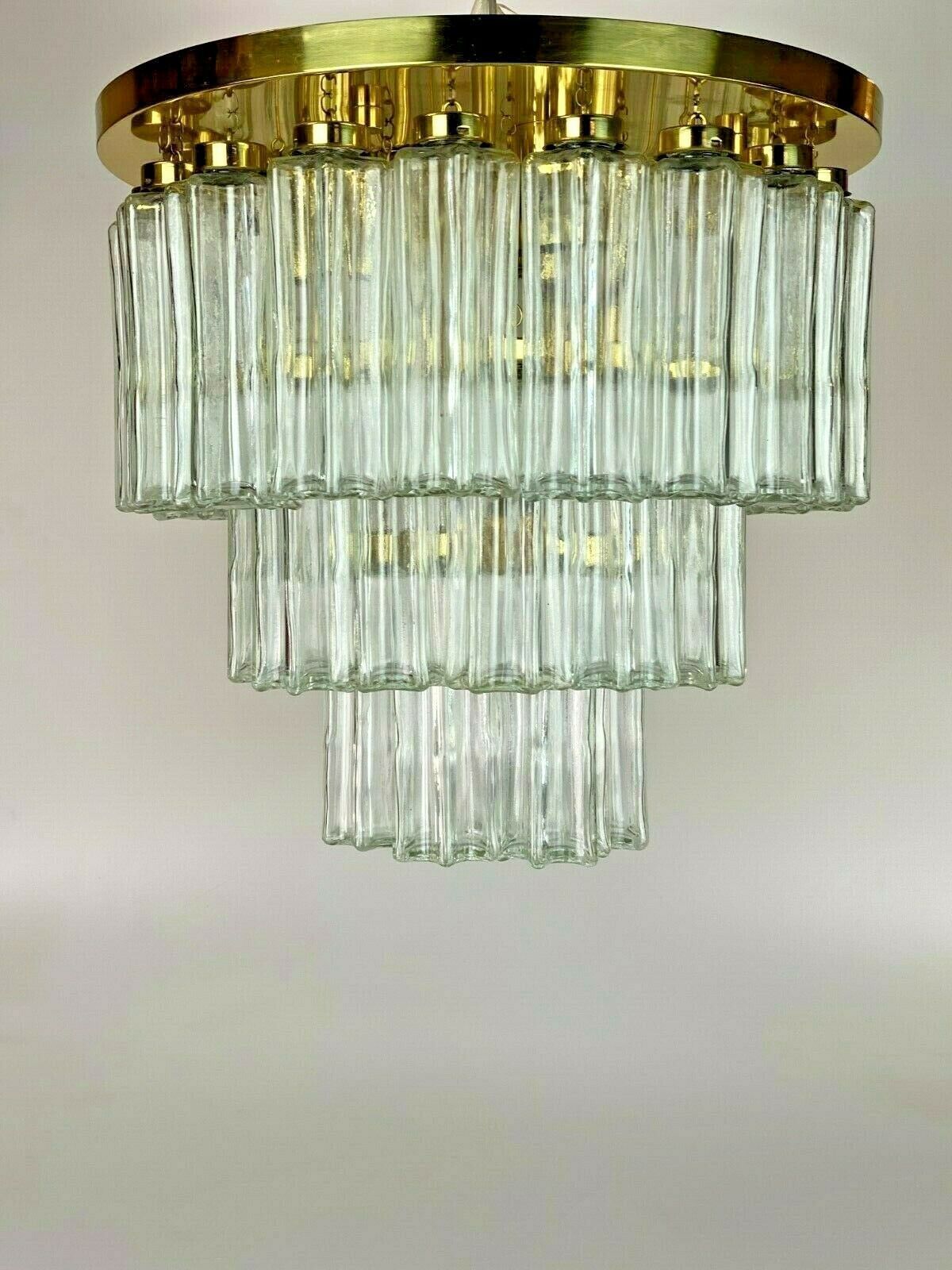 60s 70s Lamp Light Ceiling Lamp Limburg Glass Chandelier Design