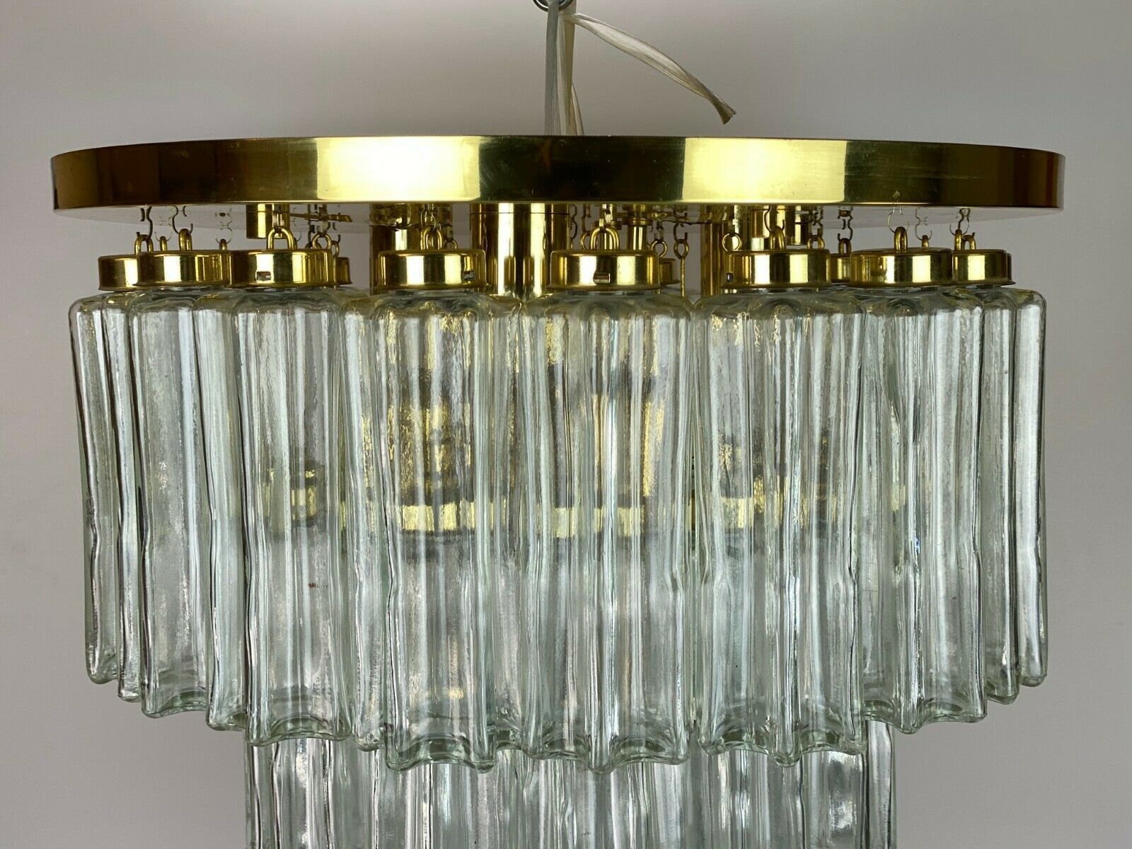 60s 70s Lamp Light Ceiling Lamp Limburg Glass Chandelier Design photo Lighting