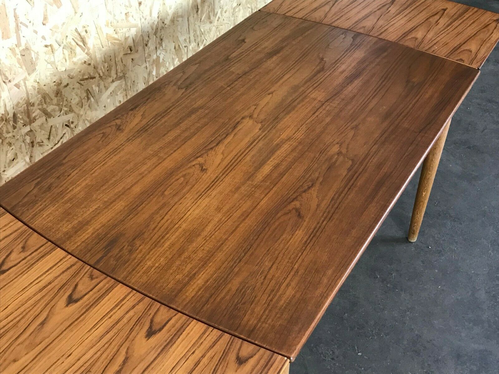 Oak Teak Dining Table Danish Modern Design Denmark 60s photo 676.0