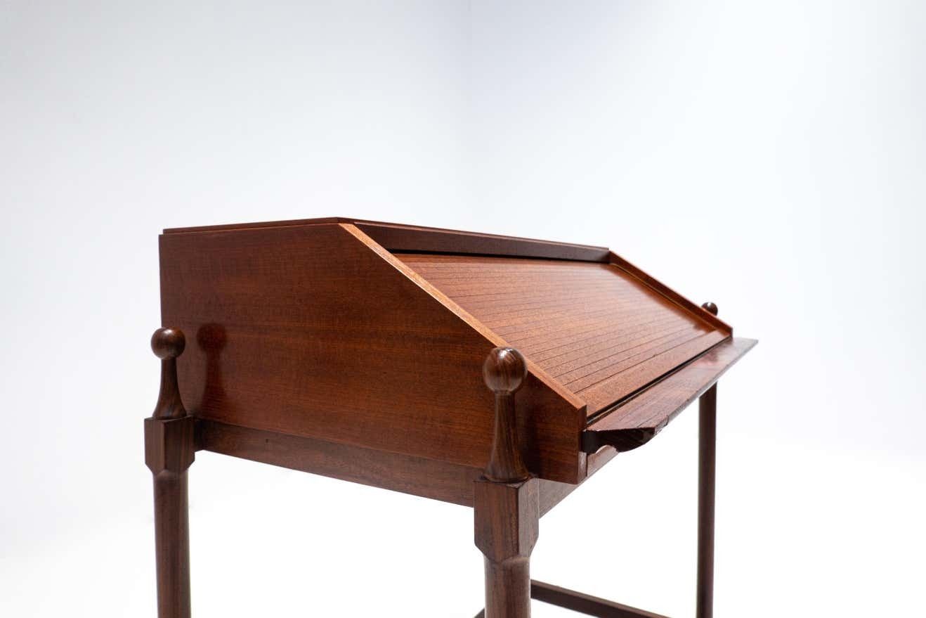 Mid Century Modern Wooden Writing Desk By Fratelli Proserpio, Italy, 1960s photo 2786.0