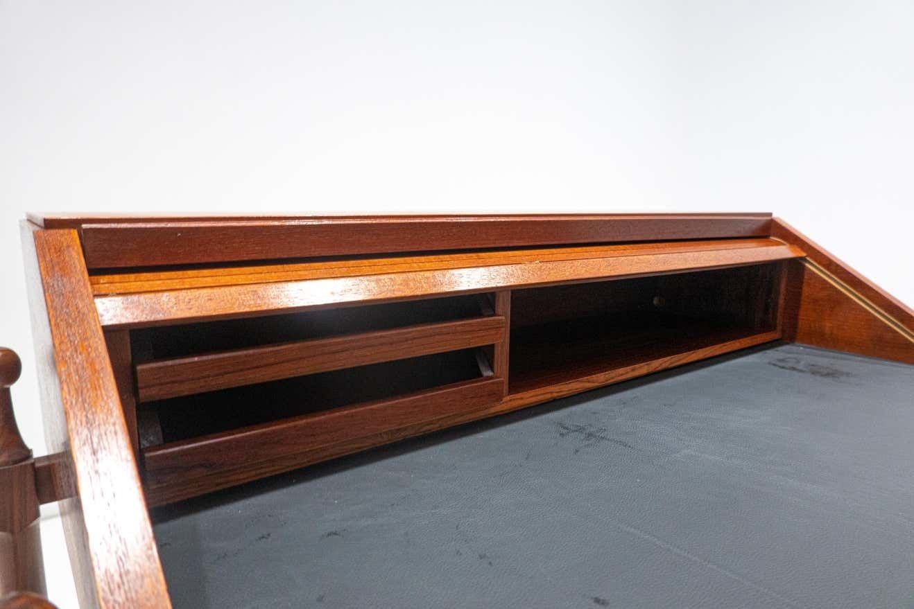 Mid Century Modern Wooden Writing Desk By Fratelli Proserpio, Italy, 1960s photo vintage