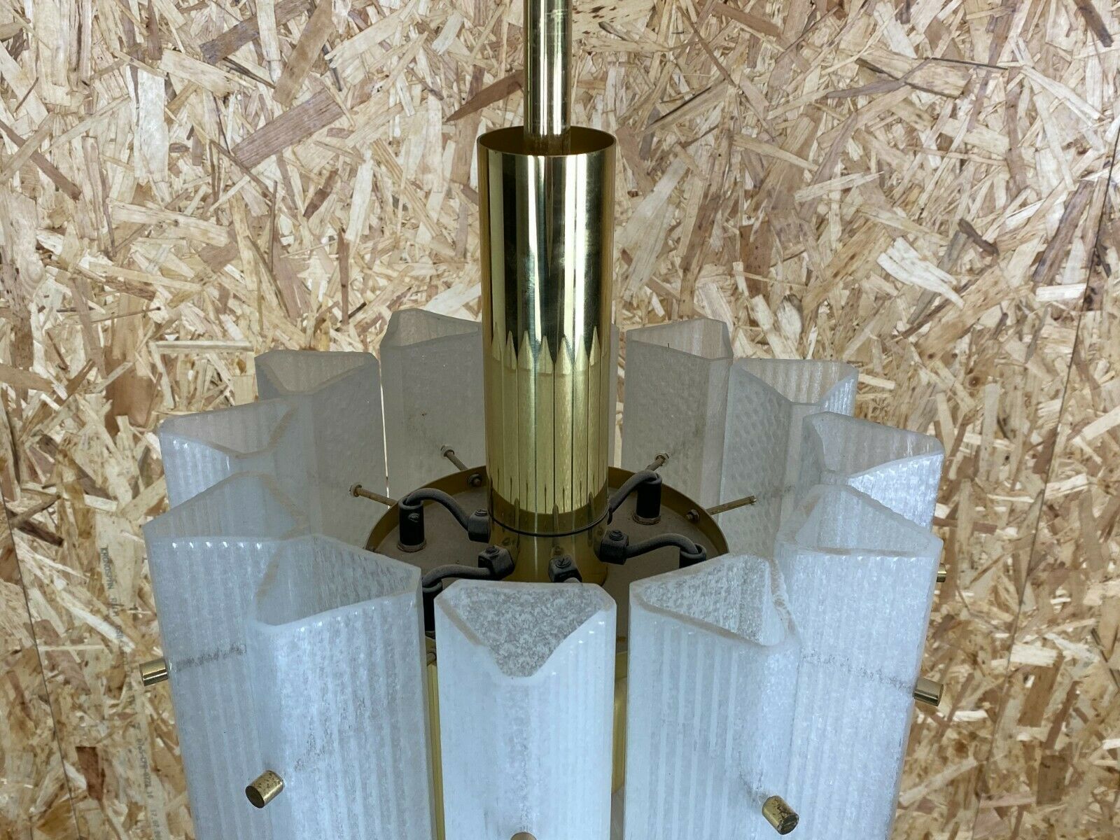 photo furniture 60s 70s Chandelier Huge Murano Ice Glass Chandelier Pendant Lamp Limburg 60s