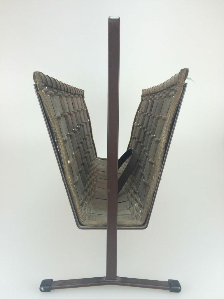 70s Newspaper Holders Newspaper Stands R Metal Mesh Mid Century Design 60s photo furniture