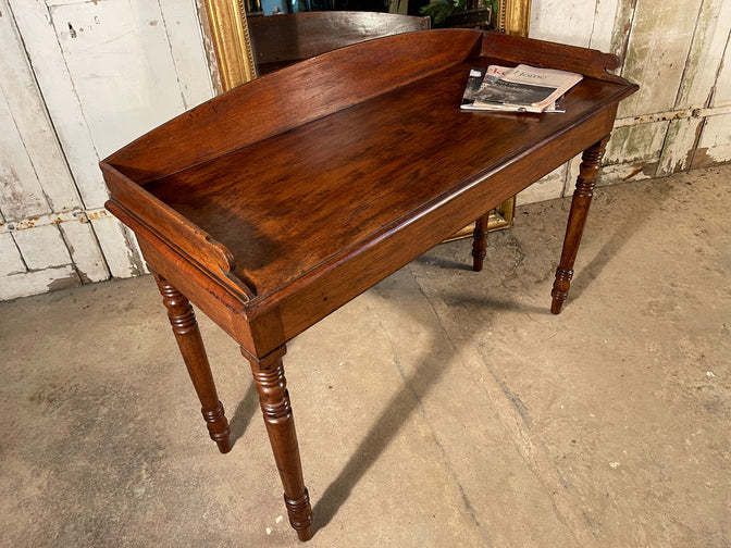 Antique Period Mahogany Desk Console Circa 1840 photo for sale