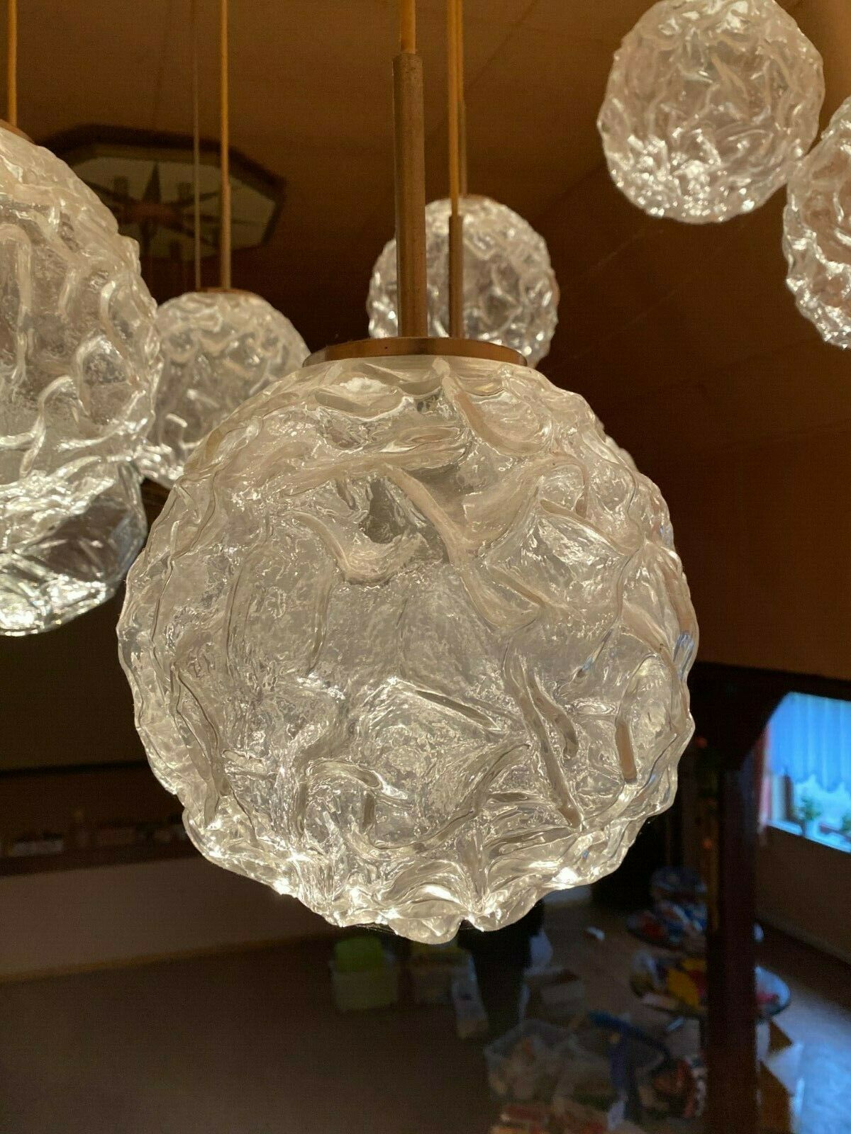 Lighting Xxl 60s 70s Ceiling Light Hanging Lamp Cascade Lamp Hillebrand Design 60s photo