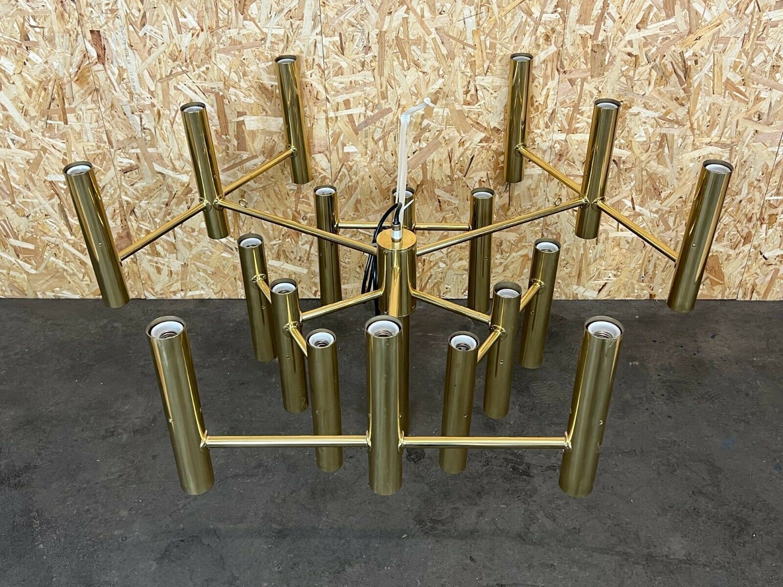 Xxl 60s 70s Chandelier Chandelier Gaetano Sciolari For Sciolari Brass Design photo 10912.0