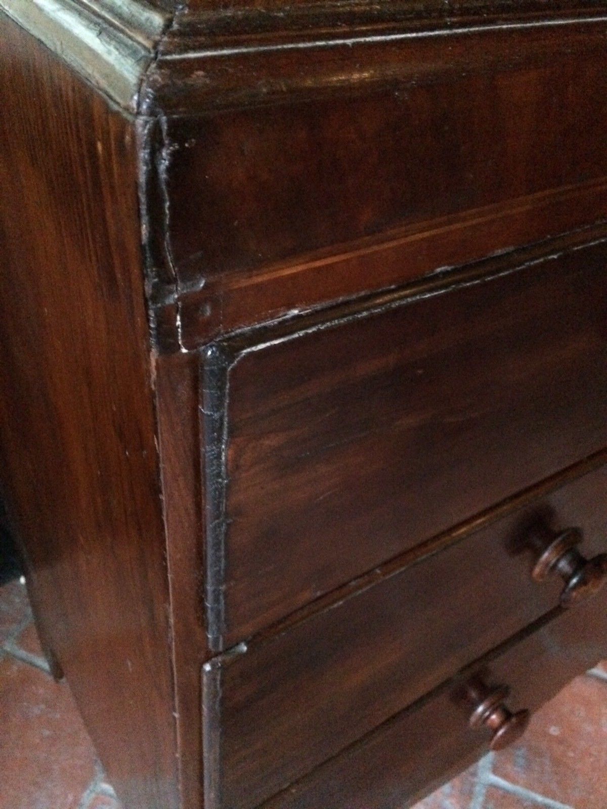 Huge Antique Early Victorian Chest On Chest Tallboy Chest Of Drawers Mahogany photo Furniture