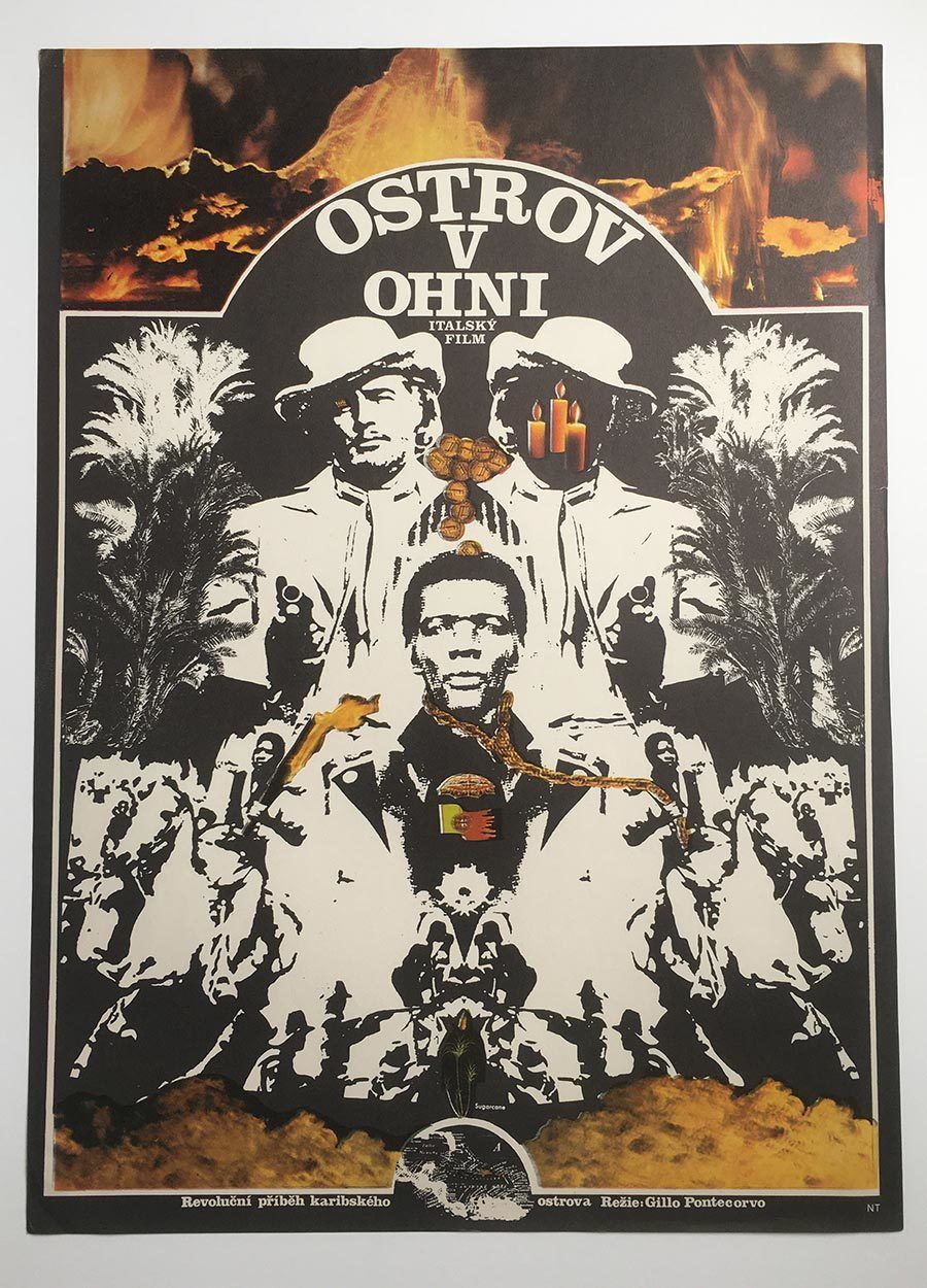 Movie Poster, Burn / Queimada, Zdeněk Ziegler, 1973