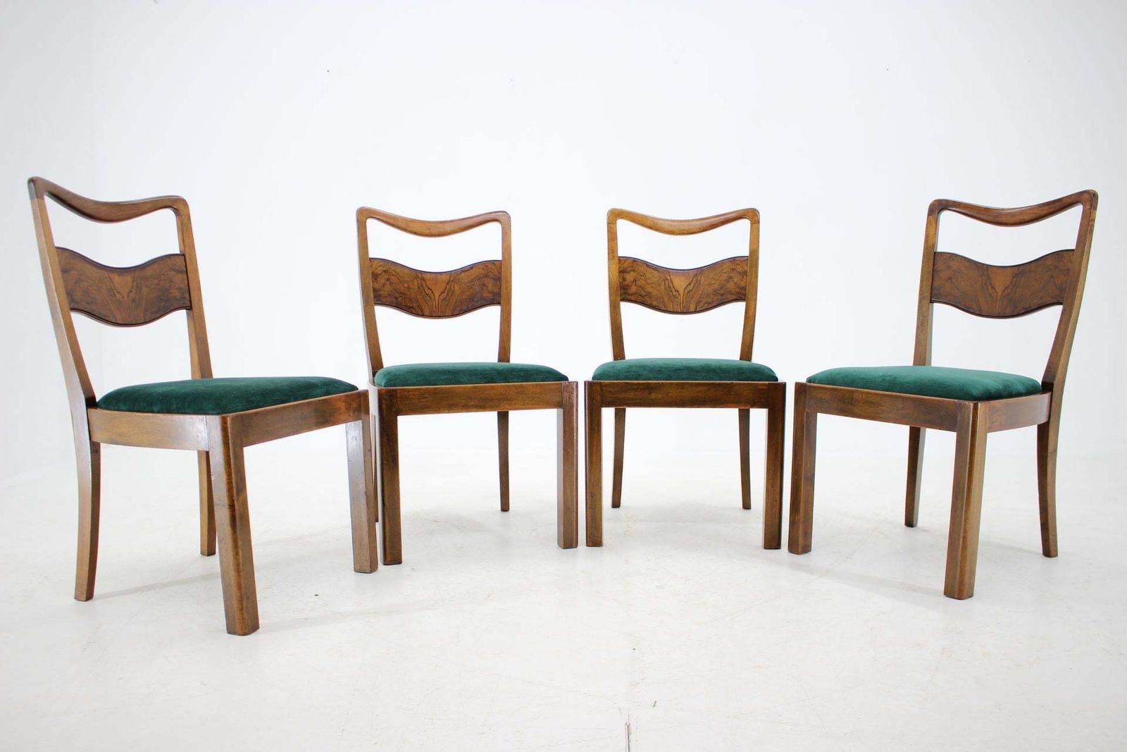1930s Set Of 4 Art Deco Dining Chairs, Czechoslovakia photo furniture