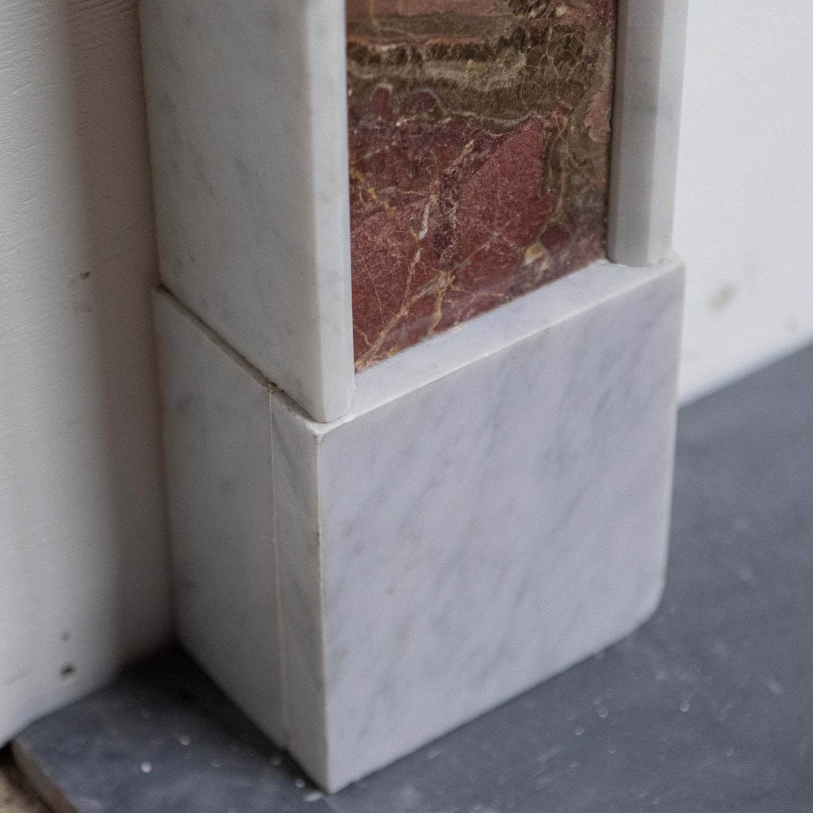 Regency Style Carrara & Rouge Marble Fireplace Surround photo buy