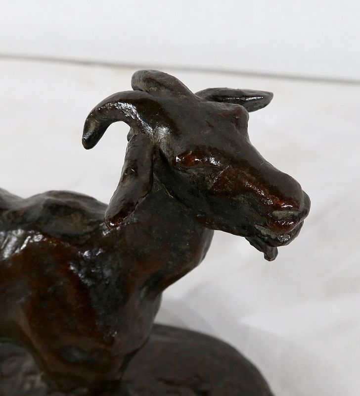 photo for sale Bronze "Goat And Its Kids" By A.Bitter, 1st Part Of The 20th Century