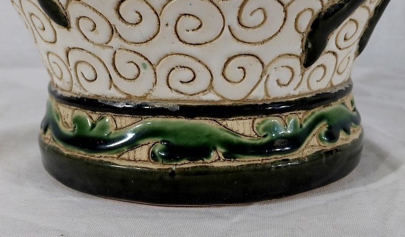 photo vinterior Glazed Ceramic Vase, China, 2nd Part Of The 19th Century