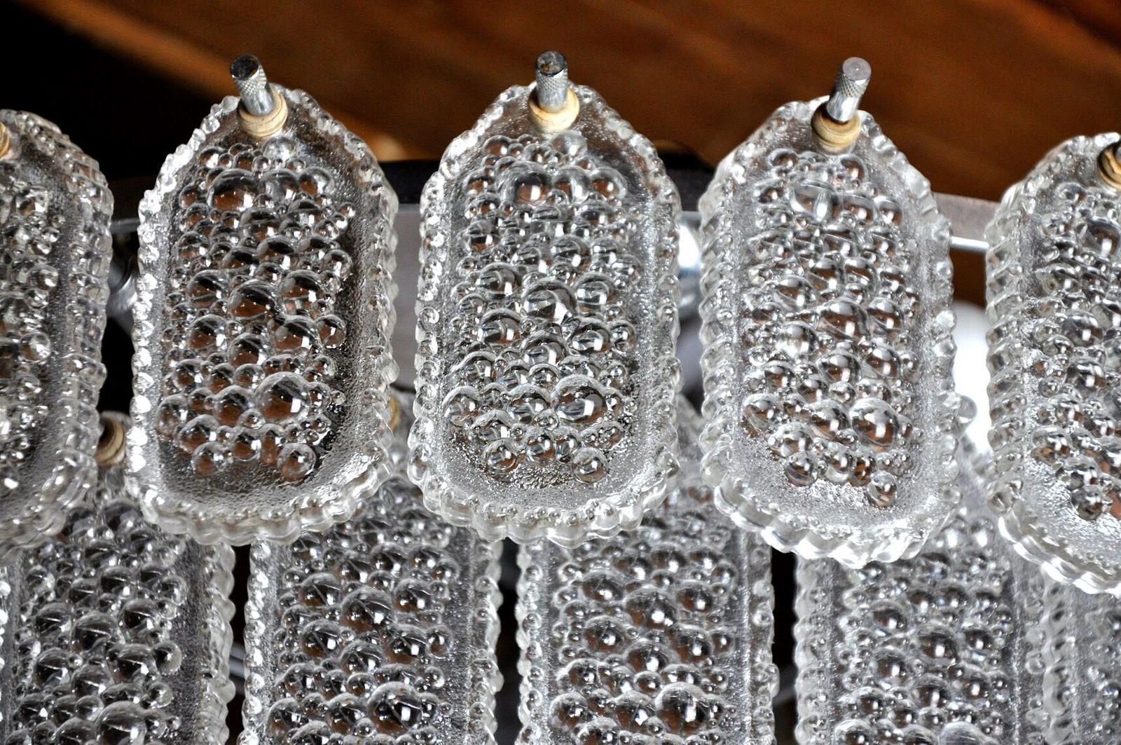 Kinkeldey Chandelier 3 Levels Crystals Germany 1970 photo Lighting