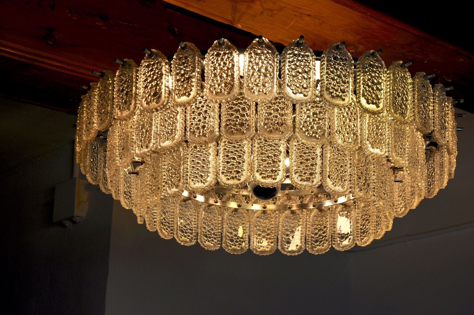 Kinkeldey Chandelier 3 Levels Crystals Germany 1970 photo 3137.0