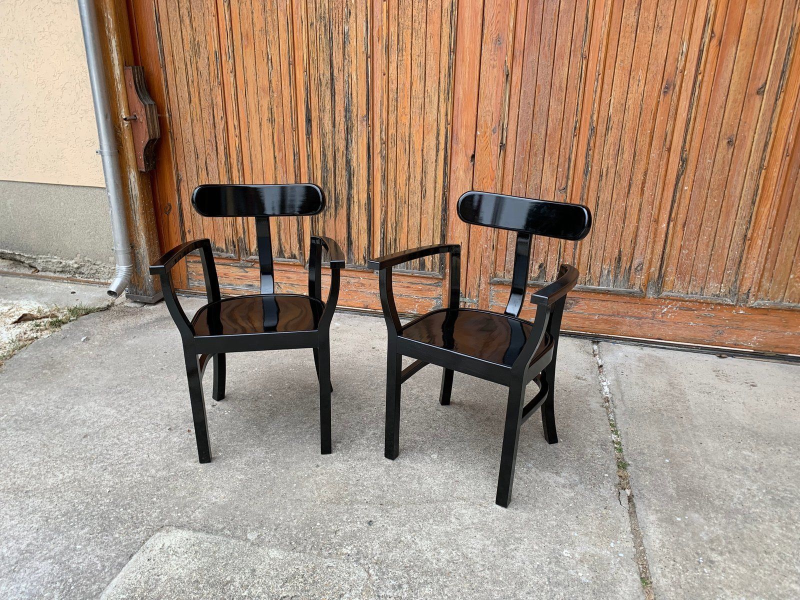 Art Deco Chairs By Lajos Kozma For Woodworking Rt, 1920s, Set Of 2 photo for sale