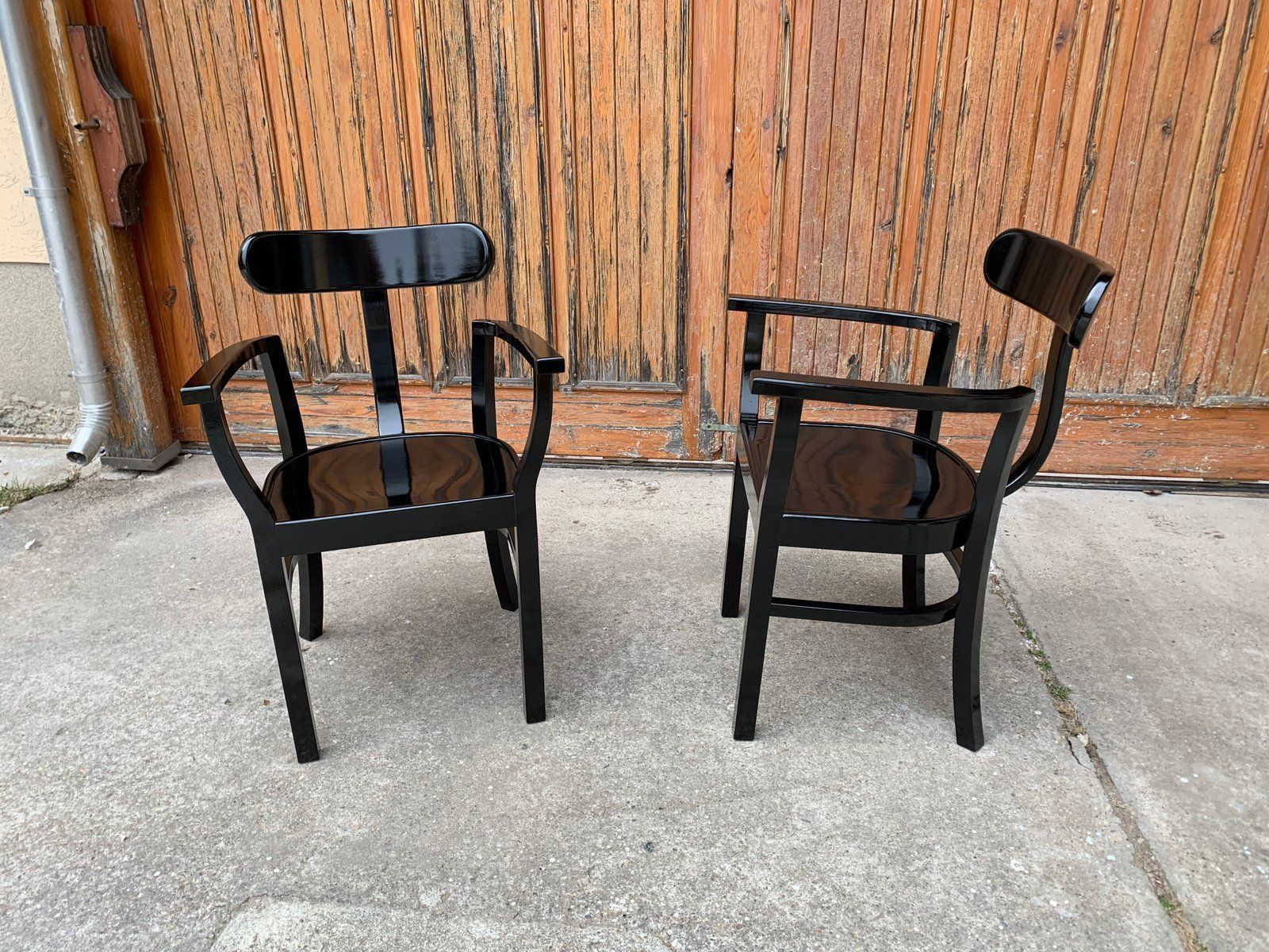 Art Deco Chairs By Lajos Kozma For Woodworking Rt, 1920s, Set Of 2 photo 5208.0
