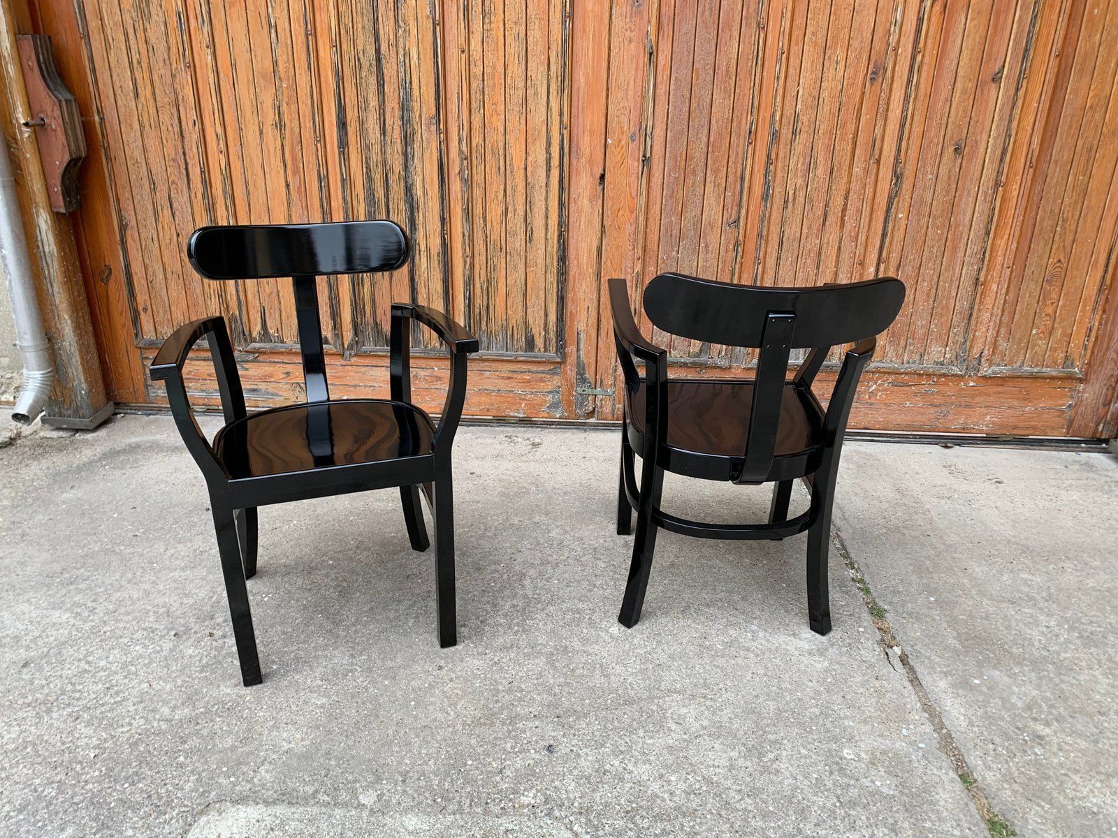 Art Deco Chairs By Lajos Kozma For Woodworking Rt, 1920s, Set Of 2 photo vinterior